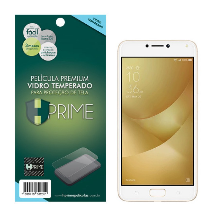 Película Hprime Vidro Asus Zenfone 4 Max Zc554kl 5.5