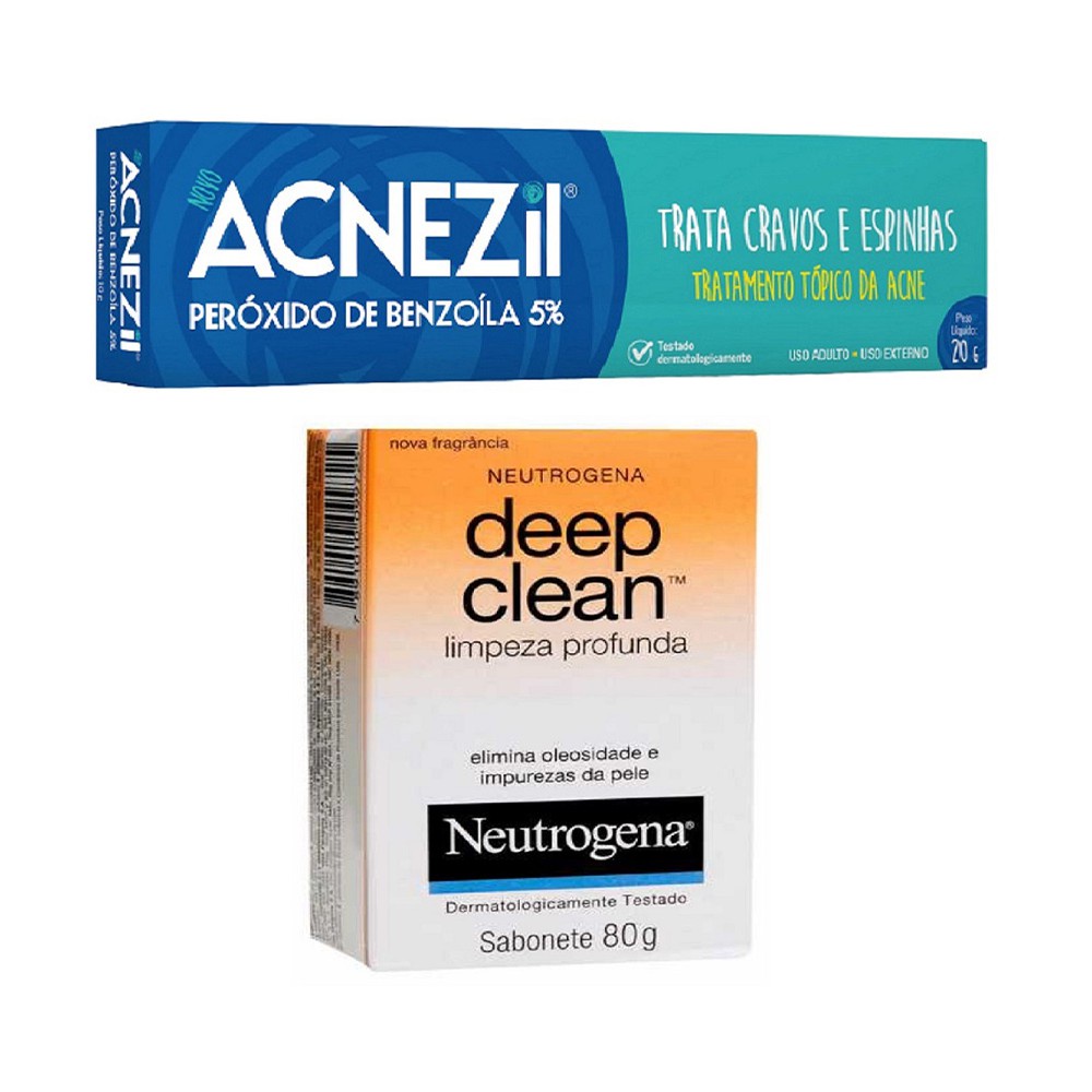 Sabonete Deep G Acnezil G Neutrogena Limpa O Rosto Facial Peito Corpo Shopee Brasil