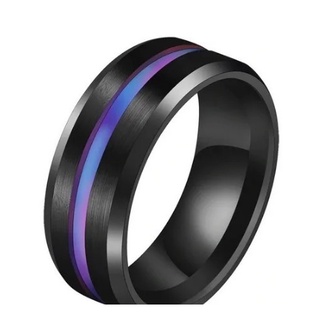 Anel Titânio Preto Masculino/Feminino 8 Mm ( furta cor CÓD 05 )