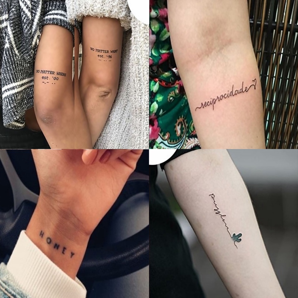 Tatuagem Fake Temporária New Indie Frases Rock Masculino Feminino
