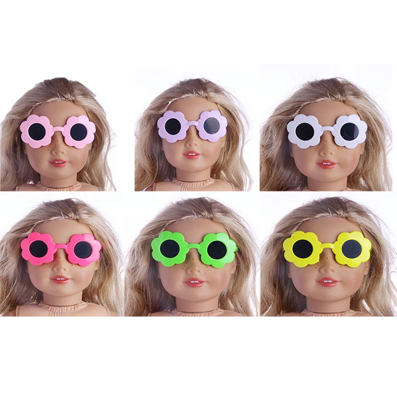 Óculos Flor Para Boneca American Girl Our Generation Baby Alive Reborn Adora My Life Acessórios Bebê
