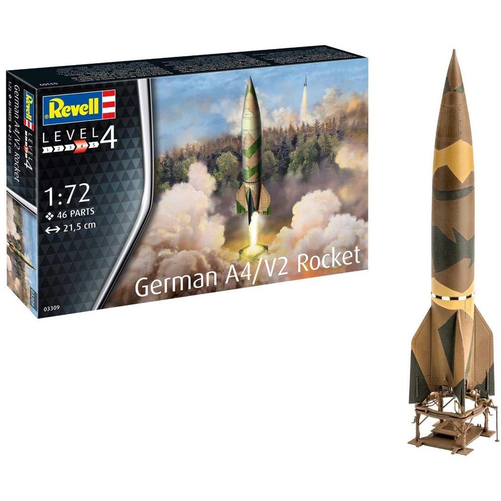 Foguete German A4 / V2 Rocket kit Revell 1/72 Plastimodelismo