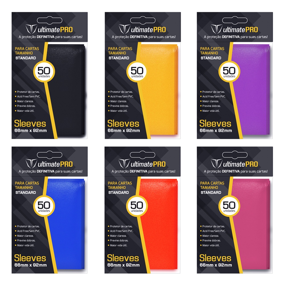 Sleeves Standard 50 Unidades Ultimate Pro Magic Pokemon