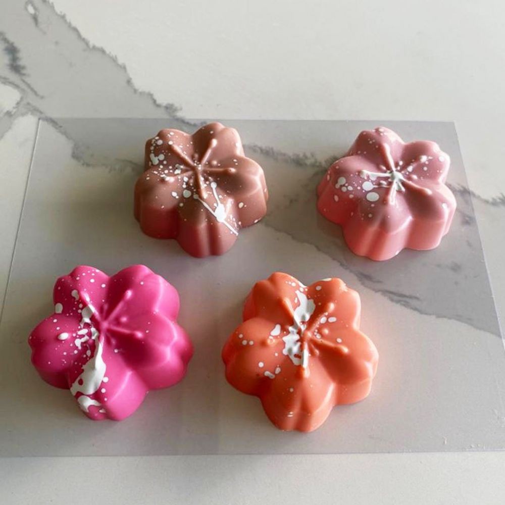 Detalhes do Forma BWB Com Silicone (3 partes)-Cód. 9991 - Trufa Sakura 70g. Para Festas Trufas, Bombons, 1~4