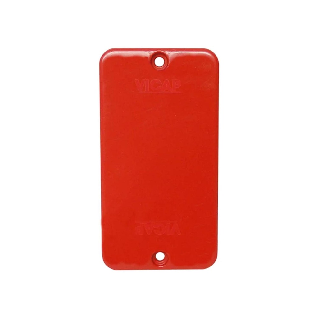 Tampa cega para condulete 1/2” - 3/4” vermelho 10Pçs