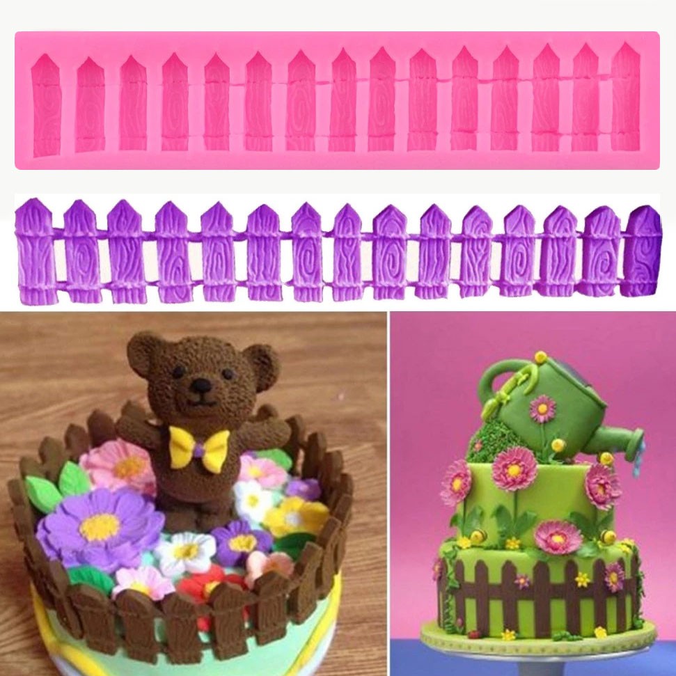 Molde de Silicone Cerca Cercadinho Confeitaria Artesanato