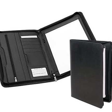 Pasta de convenção executiva anotações organizadora em sintético