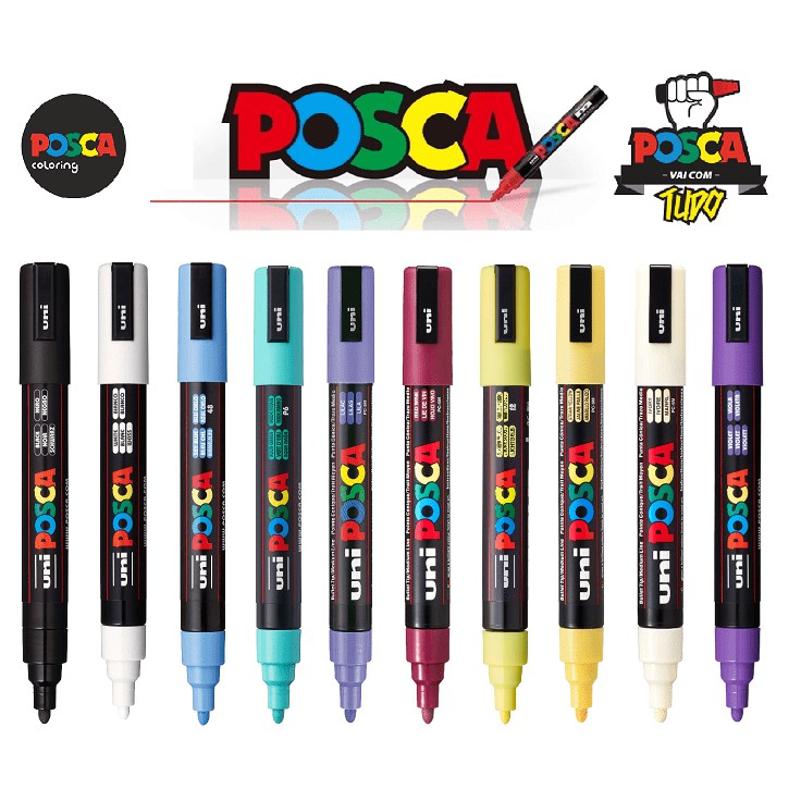 Kit Caneta Posca Pc-5m C/10 Unidades N°11