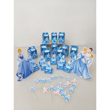 Lembrancinhas para Festa - Aniversário -  Personalizados - Kit Festa Infantil Cinderela - 42 Peças