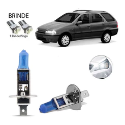 Kit Lampada Super Branca Farol Alto 8500k Fiat Palio Wekkend