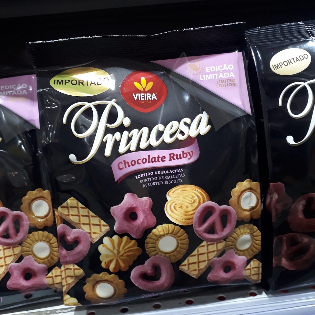 Biscoito chocolate princesa 200g vieira imperdível