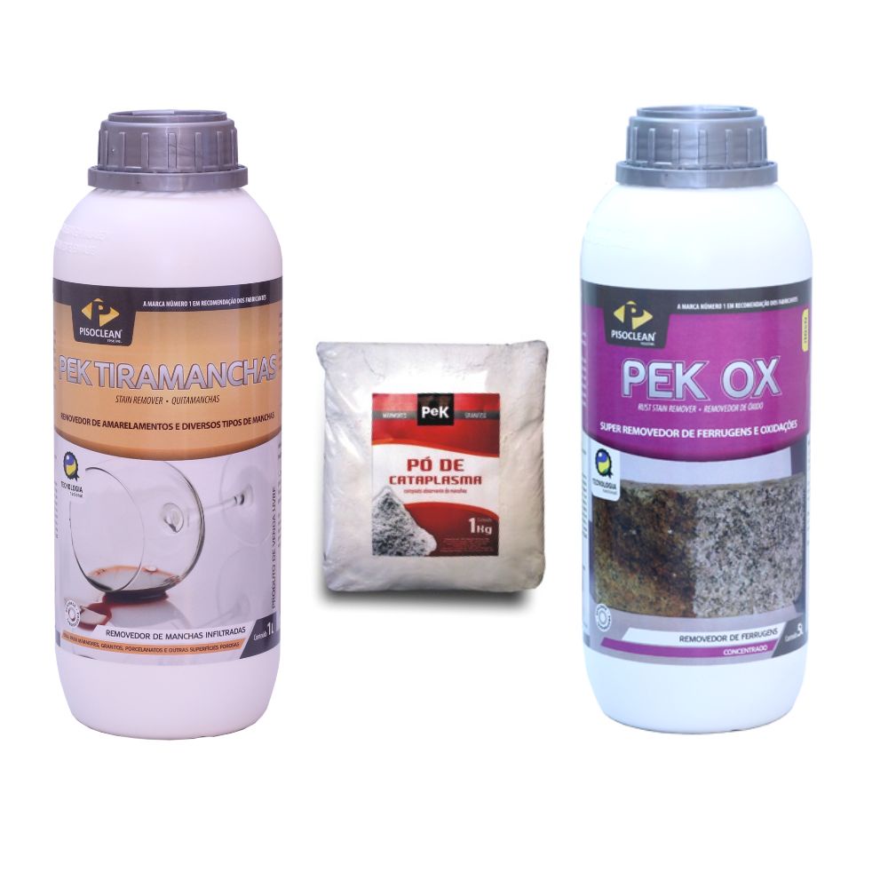 Kit Pek Tiramanchas + Pó de Cataplasma + Pek Ox