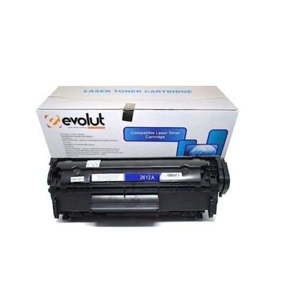 TONER COMPATÍVEL HP 12A Q2612A 1020 1022 3015 3050 - EVOLUT