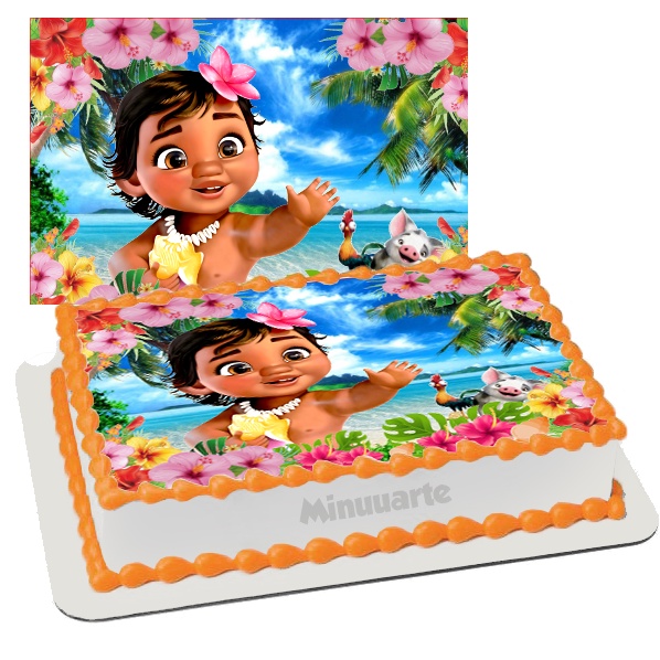 Papel de arroz 20x30cm Moana Baby