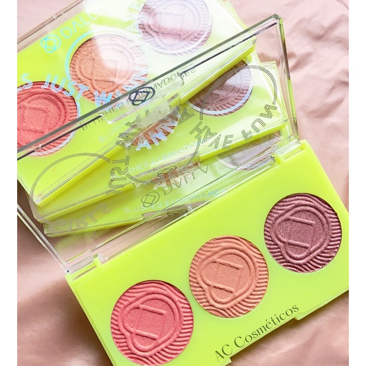 Paleta de Blushes Iluminadores Girls Just Wanna Have Fun Dalla Makeup