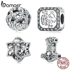 Bamoer Beads Pingentes De Animais De Prata 925 Vintage Para Pulseiras/Diy