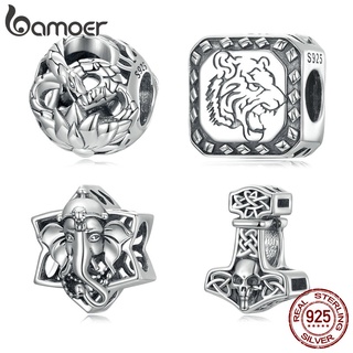 Bamoer Beads Pingentes De Animais De Prata 925 Vintage Para Pulseiras/Diy