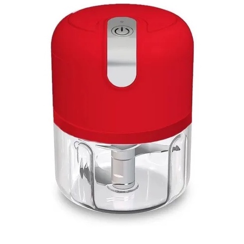 Multiprocessador Mini Triturador de Alimentos 123útil Ud699 Vermelho 110v/220v 20w USB 250 ML 800MAH