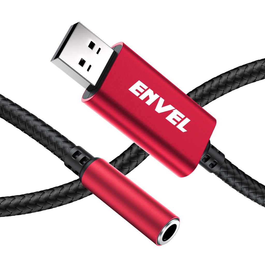 ENVEL Placa De Som Externa USB Para Conector De 3,5 Mm Adaptador De Áudio , AUX , Usado PS4/PS5/PC/Estéreo Notebook , Fone De Ouvido Com Chip Embutido Trs 4 Polares