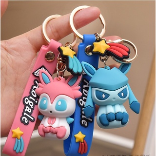 Pokemon Esleutelhanger Eevee Vaporon Jolteon Flareon Glaceon Umbreon Espeon Anime Hanger Tas Kinderen Kerst Verjaardag G