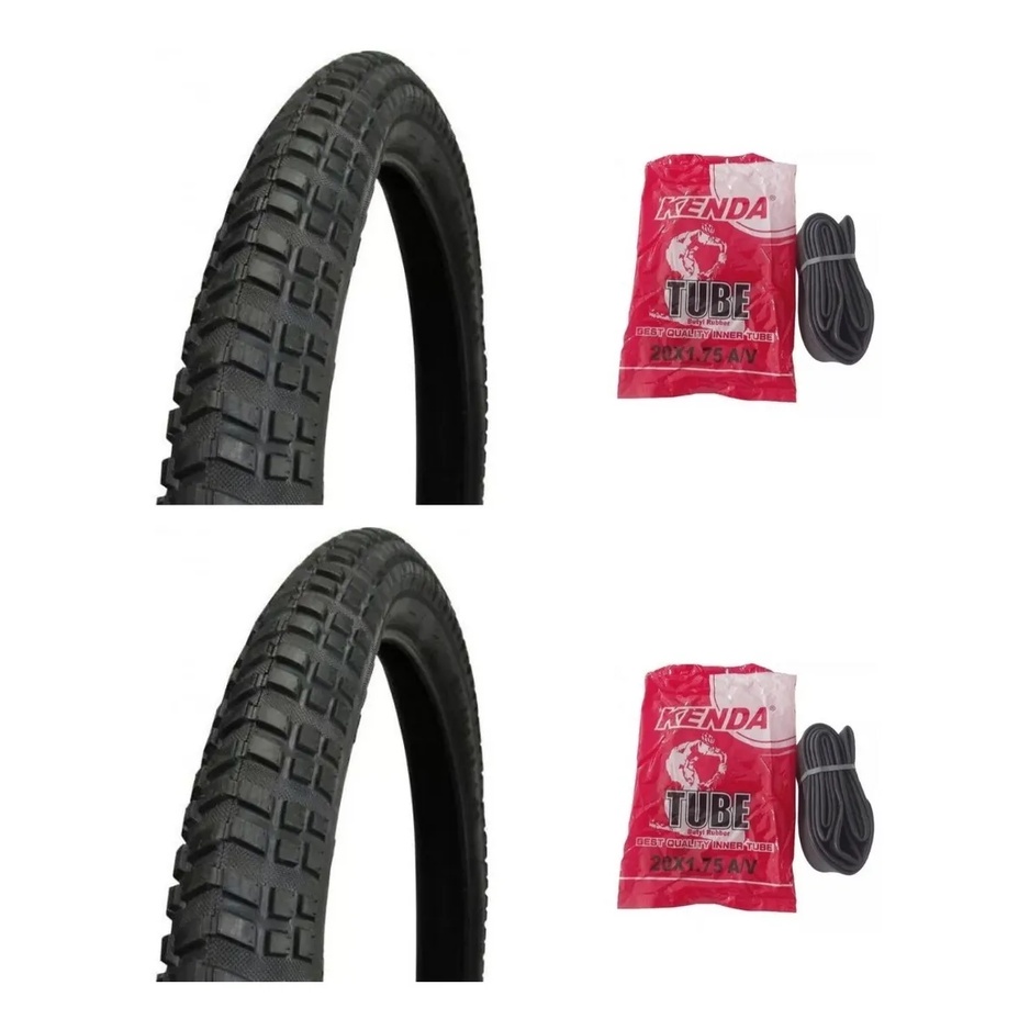 Par Pneus Bicicleta Levorin Atacama Balão Aro 20 X 2.125 Bmx Largo + 2 Camaras