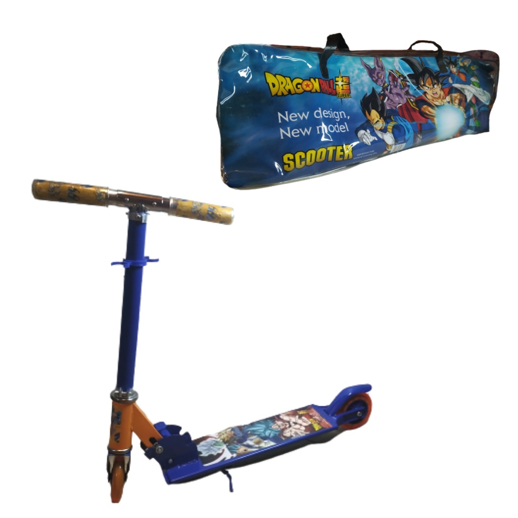 Infantil Scooter Dragon Ball Z Prancha Antiderrapante Com