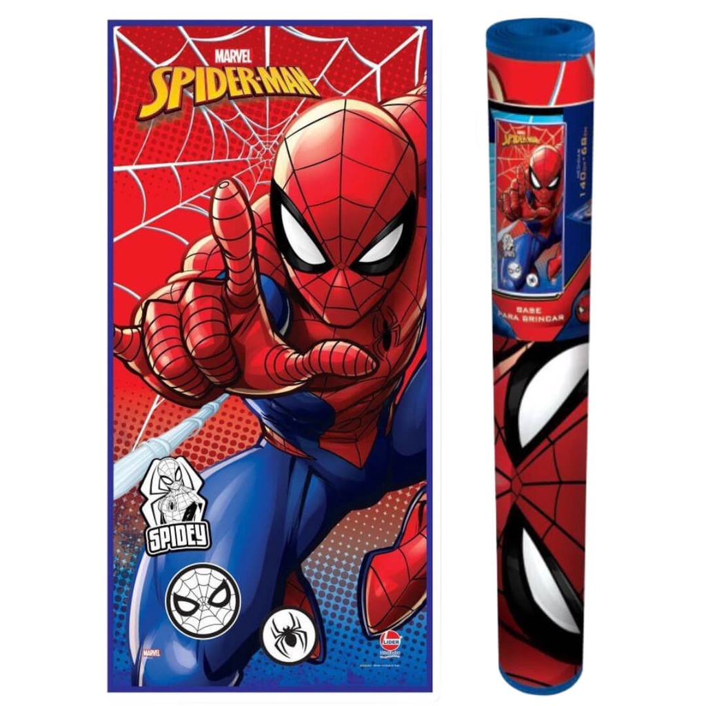 Tapete Atividades Homem Aranha Base P/ Brincar Herói Marvel