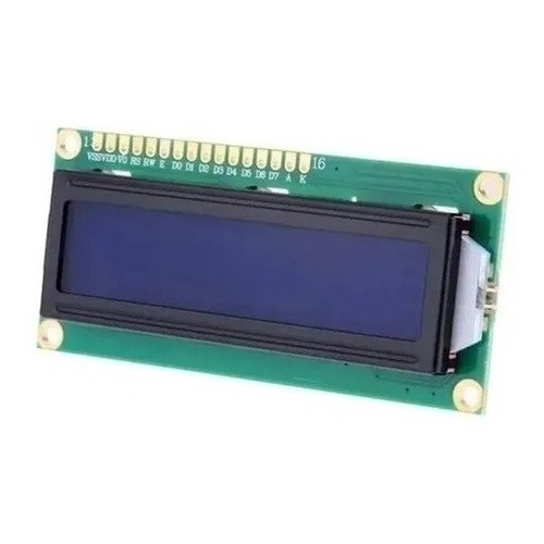 Display Lcd 16x2 1602 Fundo Azul Arduino