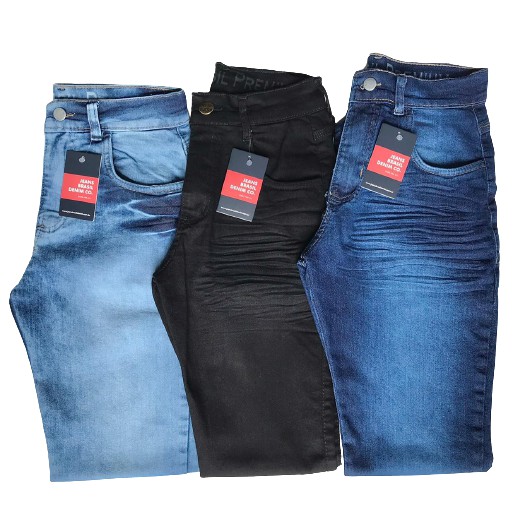 Kit Cal As Jeans Masculina Slim Original Elastano Lycra Shopee Brasil