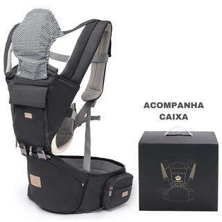 Canguru Ergonômico Lequeen Passeio Conforto Mamãe Bebê em Oferta na Shopee