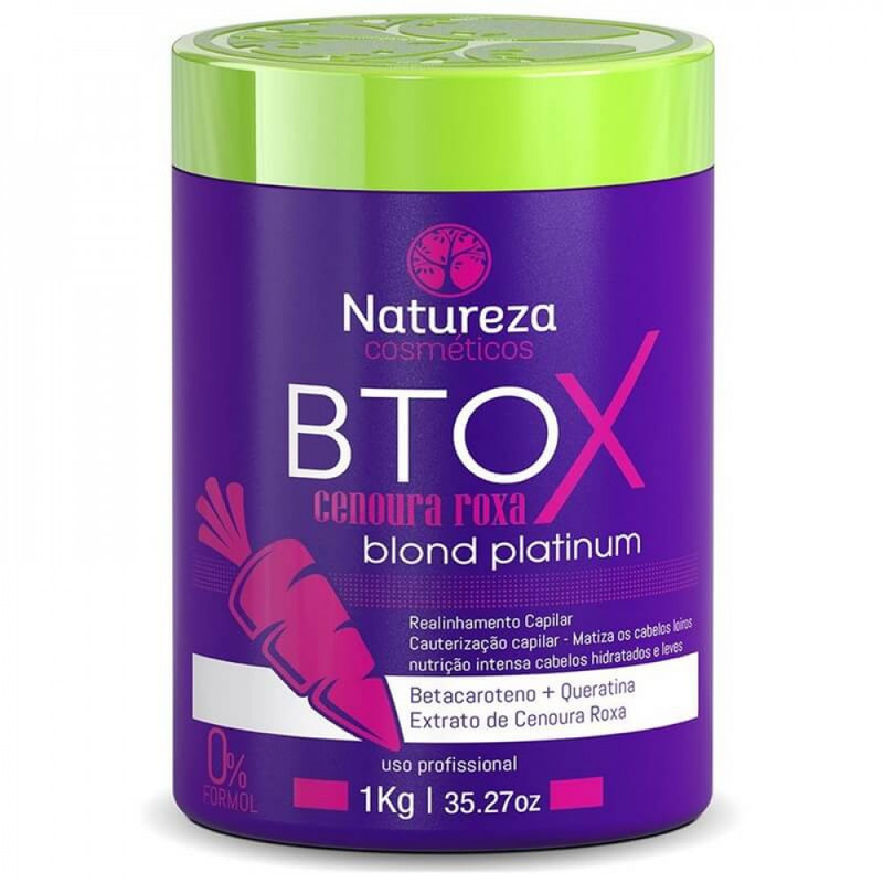 Botox Cenoura Roxa Matizador Sem Formol 1kg Natureza Cosméticos