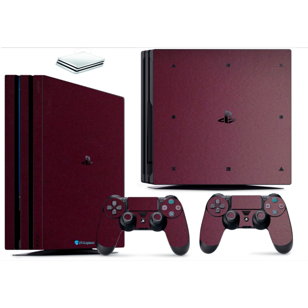 Adesivo Personalizzato Per PS4 Pro: Pelle Decalcomania Metallo Ciliegio ZoomHit