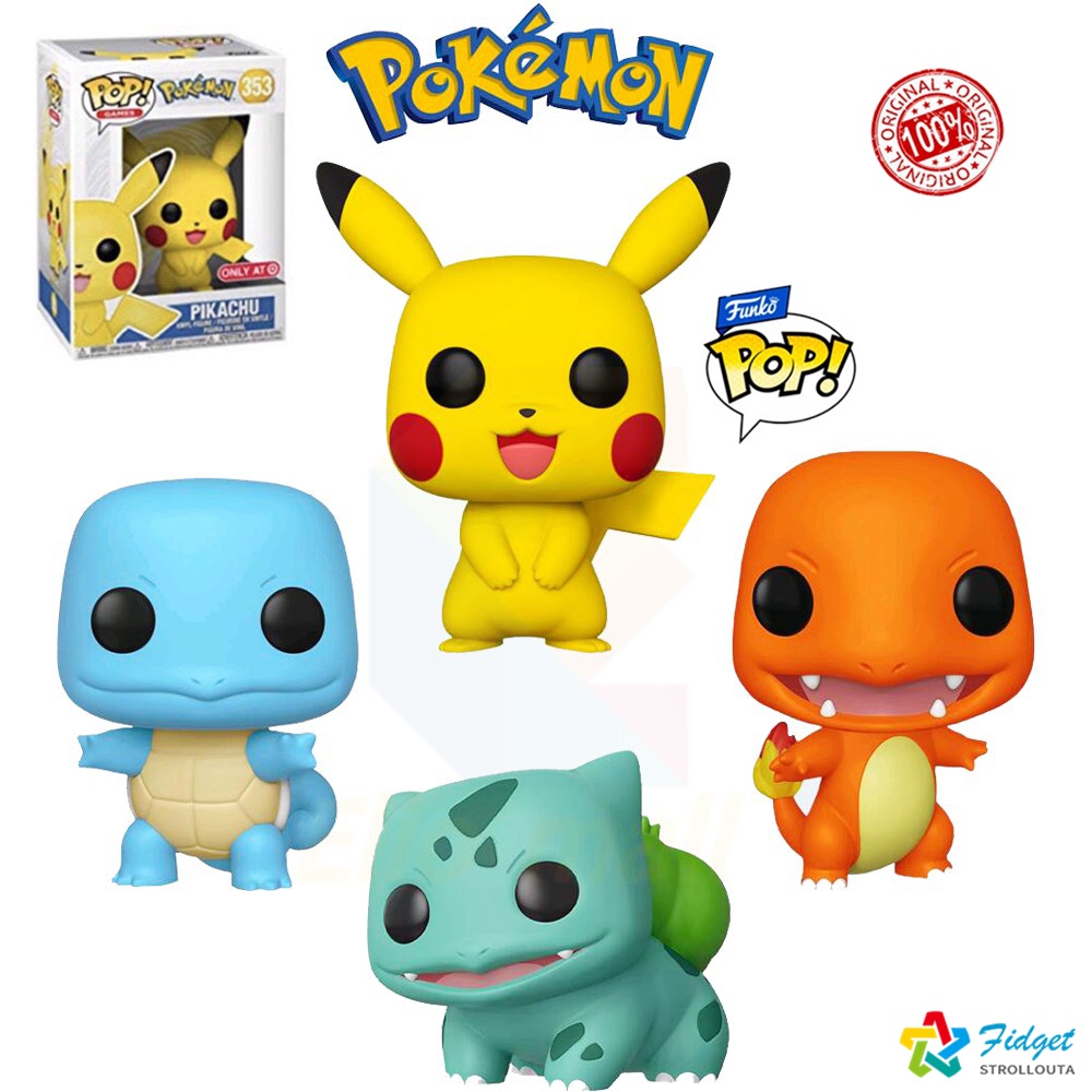 (100 Garantia de Qualidade) Funko Pop! Jogos Funko Pop Pokemon 12cm Action Figure / Pikachu