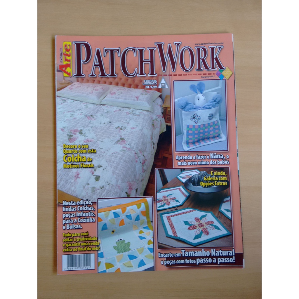 Revista Criando Arte 1 Patchwork Bordado Decoração 949r