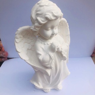 Anjo 20cm Esculutra Em Gesso Cru Para Artesanato Retocado em Oferta na Shopee