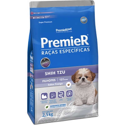 Ração para Cães Filhotes Premier Raças Específicas Shih Tzu Frango 2,5kg