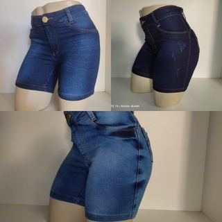 Shorts Cintura Alta Meia Coxa Kit Com 3