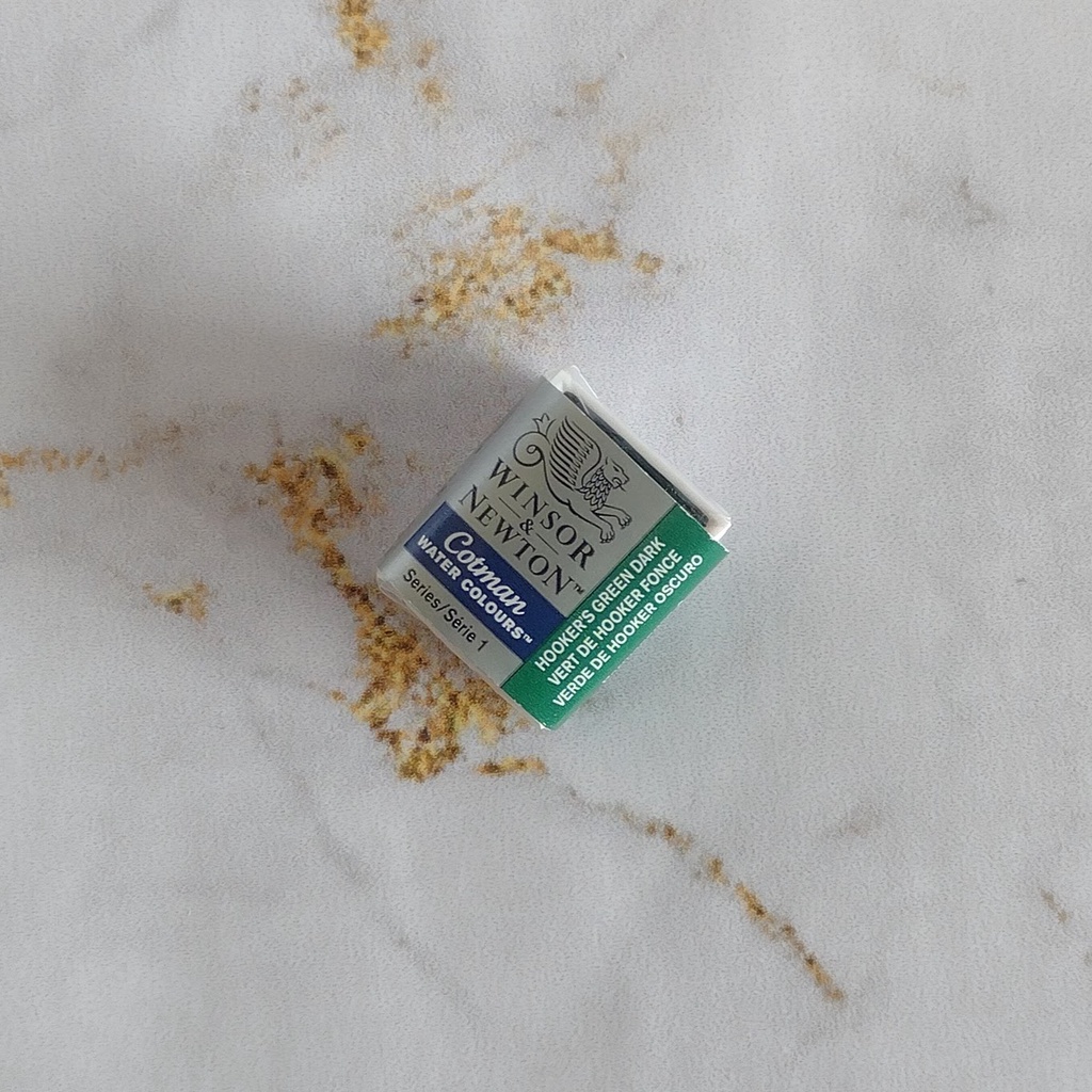 Aquarela Cotman Pastilha 312 Hookers Green Dark - Winsor & Newton
