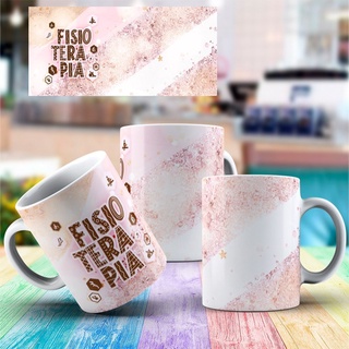 Caneca Porcelana - Xícara Presente - Profissão  Fisioterapia