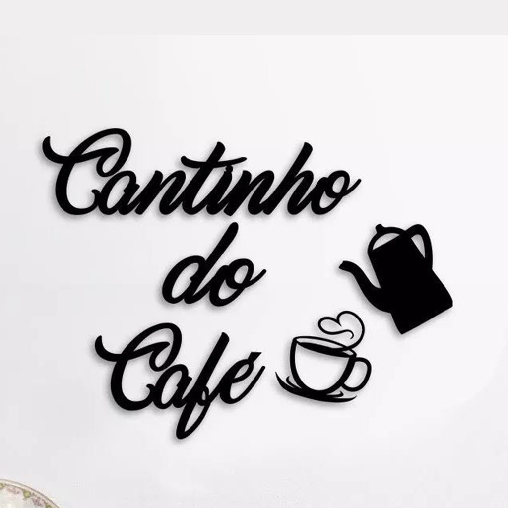 Cantinho do café com bule MDF decoração para cozinha, decoração para casa, item de decoração de cozinha