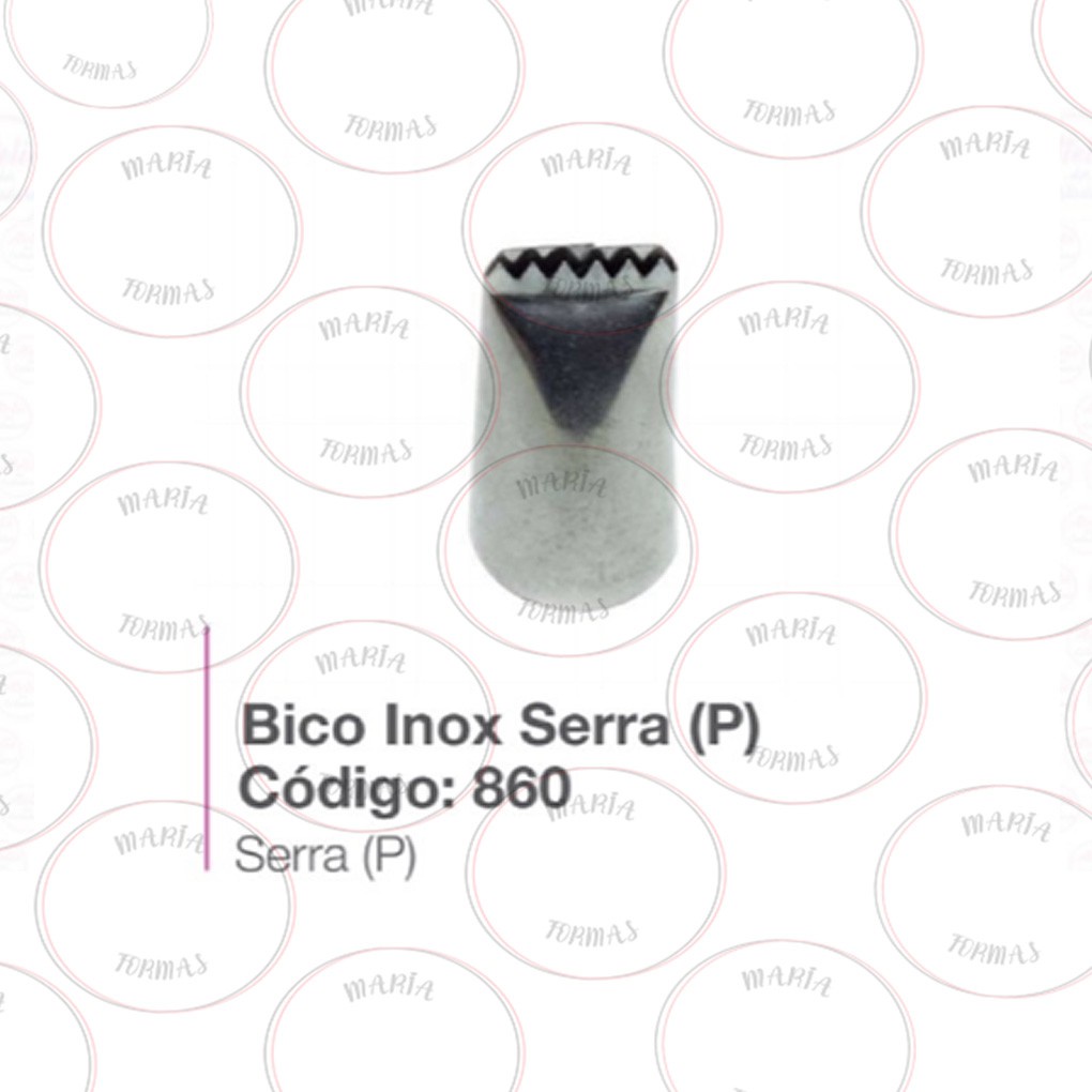 Bico de Confeitar inox Serra (P)