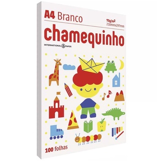 Papel Sulfite A4 Chamequinho 100 Folhas