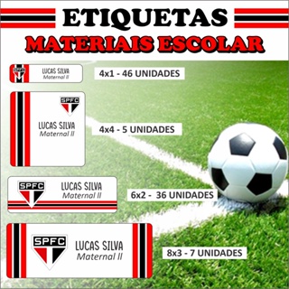 Etiqueta Escolar - SÃO PAULO - Adesivos Personalizados - TOTAL DE 94 Adesivos + BRINDE em Oferta na Shopee