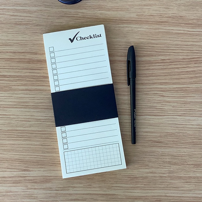 Bloco checklist Black | Shopee Brasil