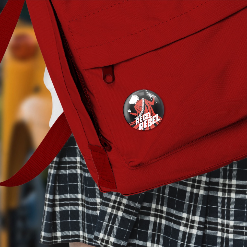 Botton The Handmaid's Tale "rebel, Rebel" - Broche Alfinete 3,8 ou 4,4 cm — imagem 2 de 2