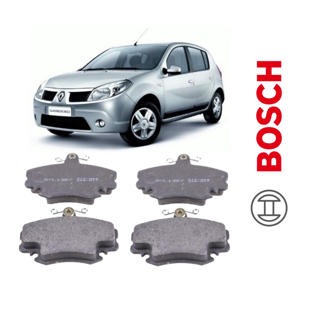 Jogo de Pastilha Freio Dianteira Original Bosch Renault Sandero 2008 2009 2010 2011 2012 2013 em Oferta na Shopee