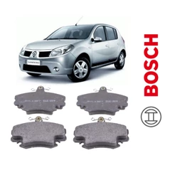 Jogo de Pastilha Freio Dianteira Original Bosch Renault Sandero 2008 2009 2010 2011 2012 2013