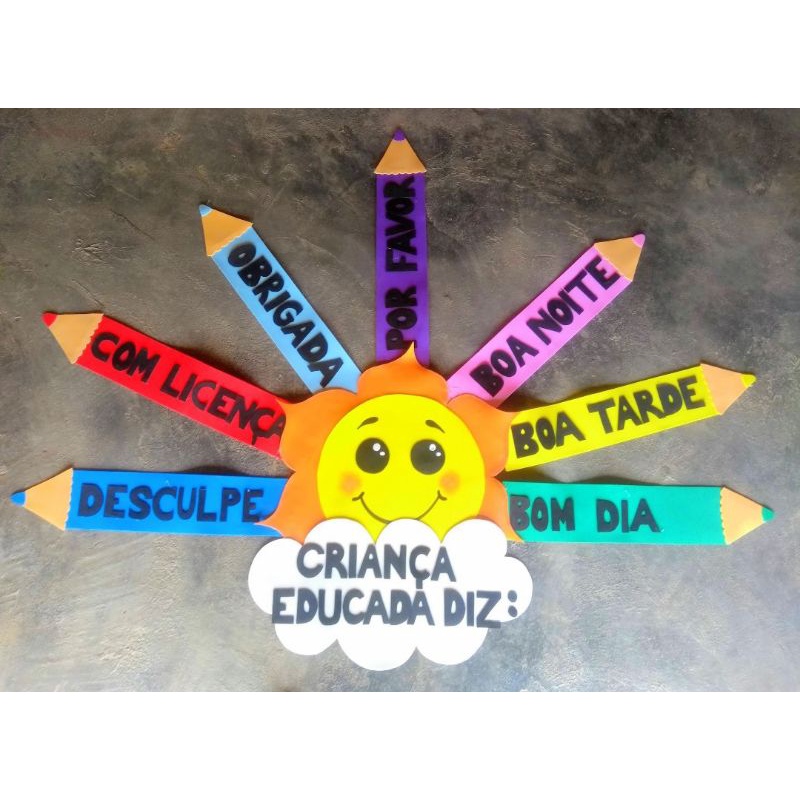 Painel enfeite para sala de aula em EVA | Shopee Brasil