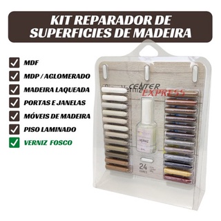 Giz Tira Risco 24 Cores Verniz Fosco Madeiras Pronta Entrega em Oferta na Shopee