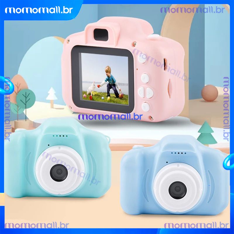 2 polegadas Câmera digital infantil / Mini Câmera brinquedo de desenho animado ao ar livre fotografia HD Cam de bolso